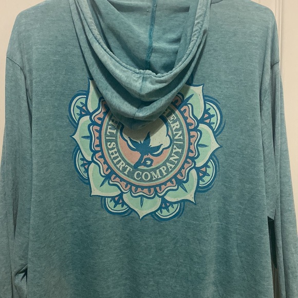 Southern Shirt Co hooded longs sleeve T-shirt size large - Picture 1 of 4